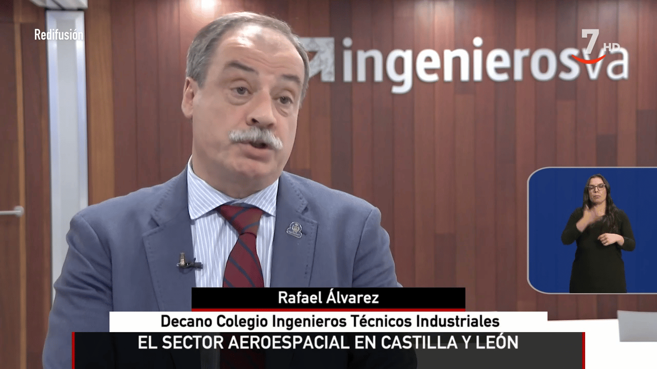 El decano de ingenierosVA, Rafael Álvarez, valora en la 7 de CyLTV la posibilidad de que Castilla y León acoja la futura sede de la Agencia Espacial Española