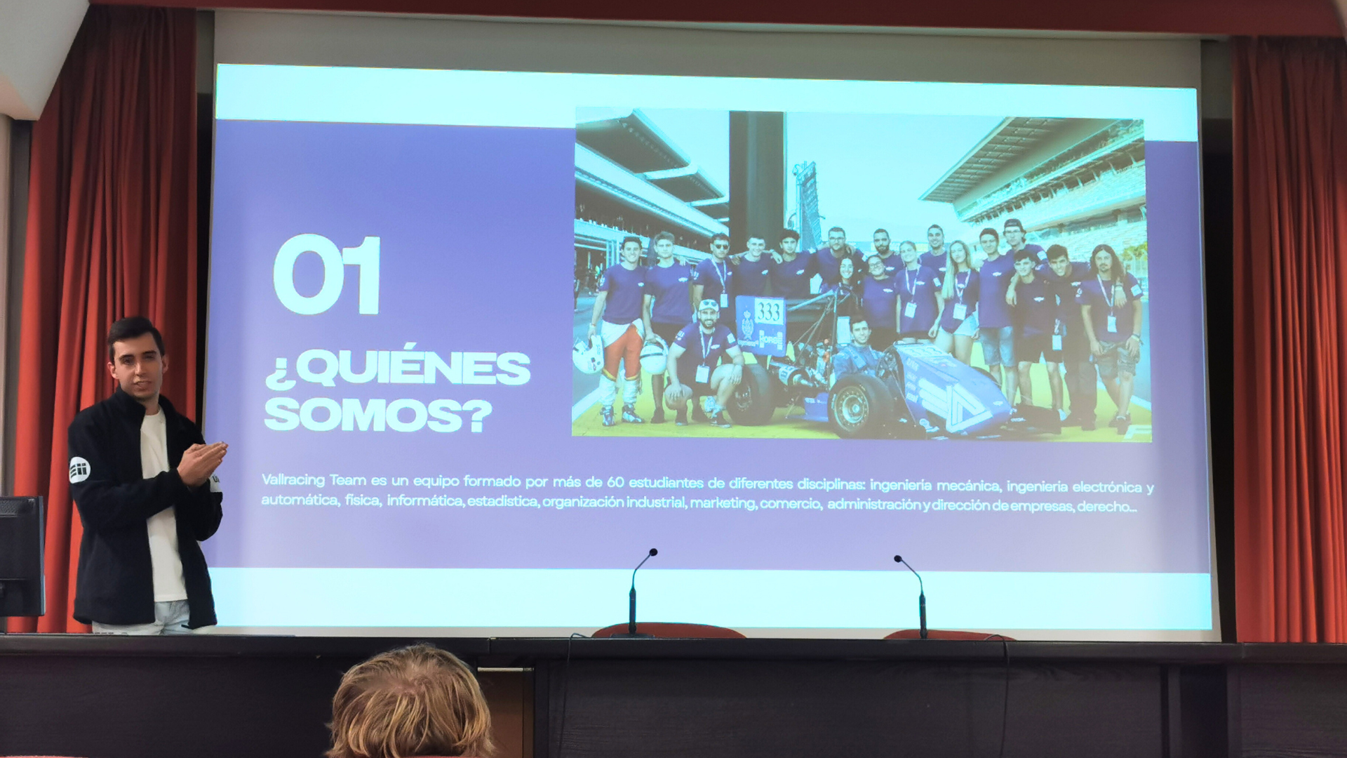 VallRacing explica su proyecto en la Escuela de Ingenierías Industriales con el apoyo de la Cátedra ingenierosVA