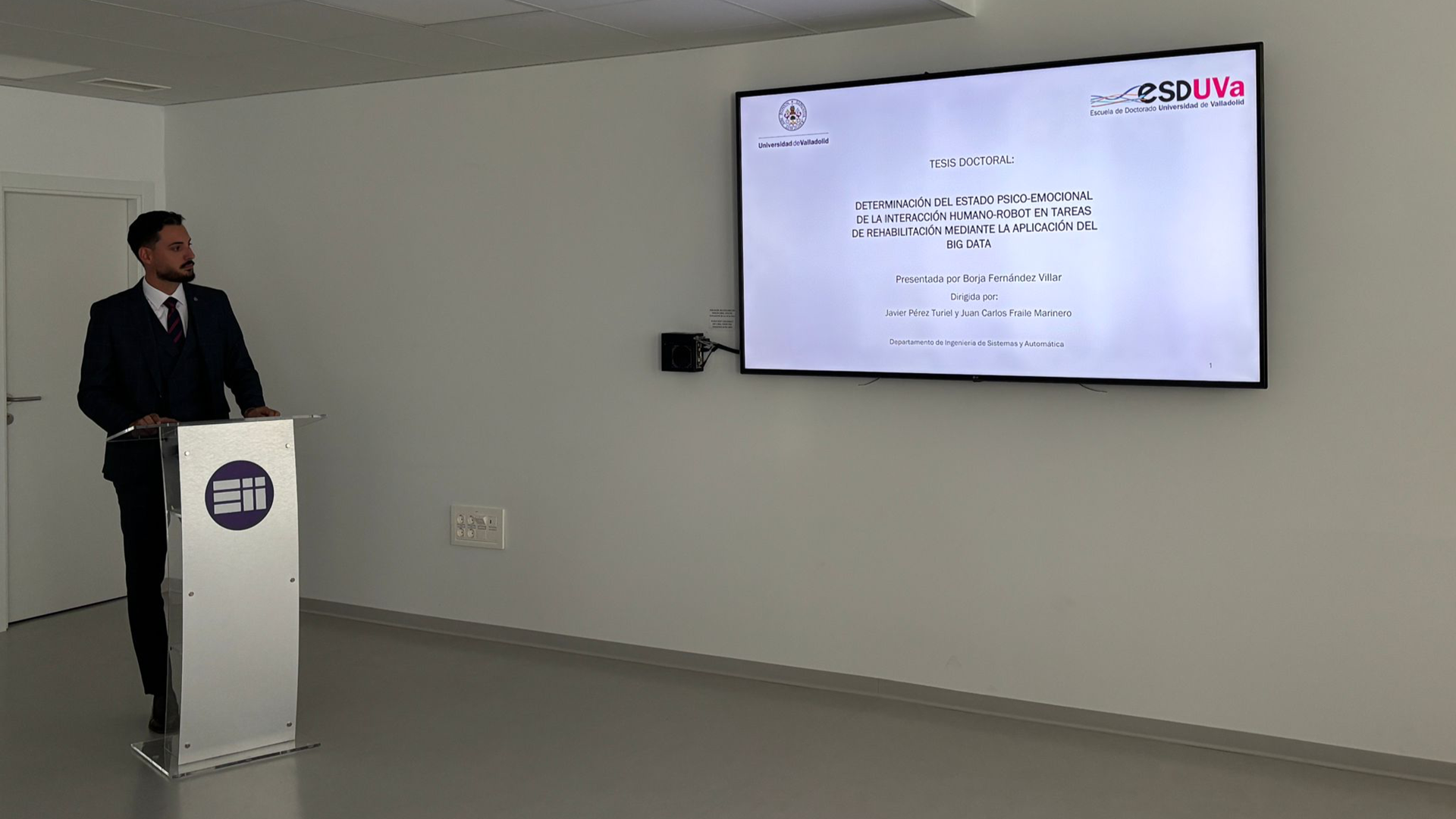 Borja Fernández Villar defiende su tesis doctoral sobre soluciones de ingeniería para la rehabilitación del miembro superior