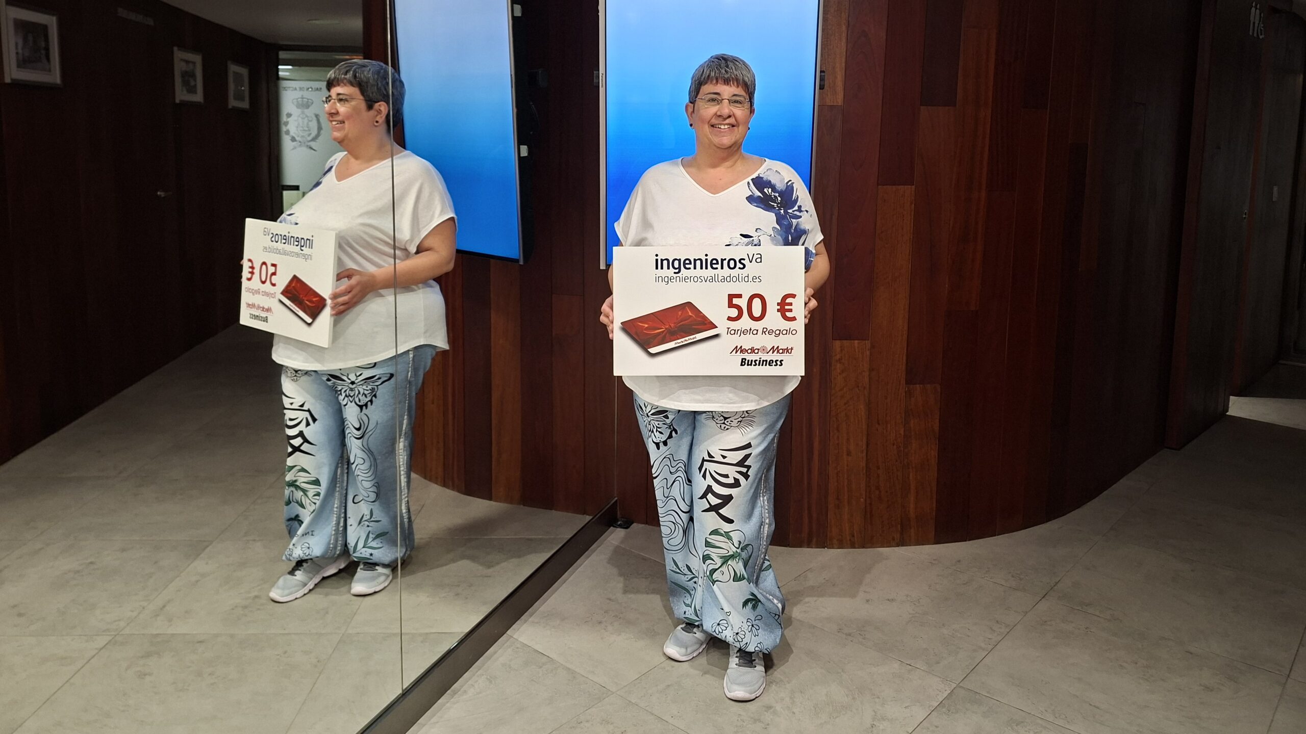 La colegiada Eva María Domínguez es la ganadora del último sorteo de ingenierosVA